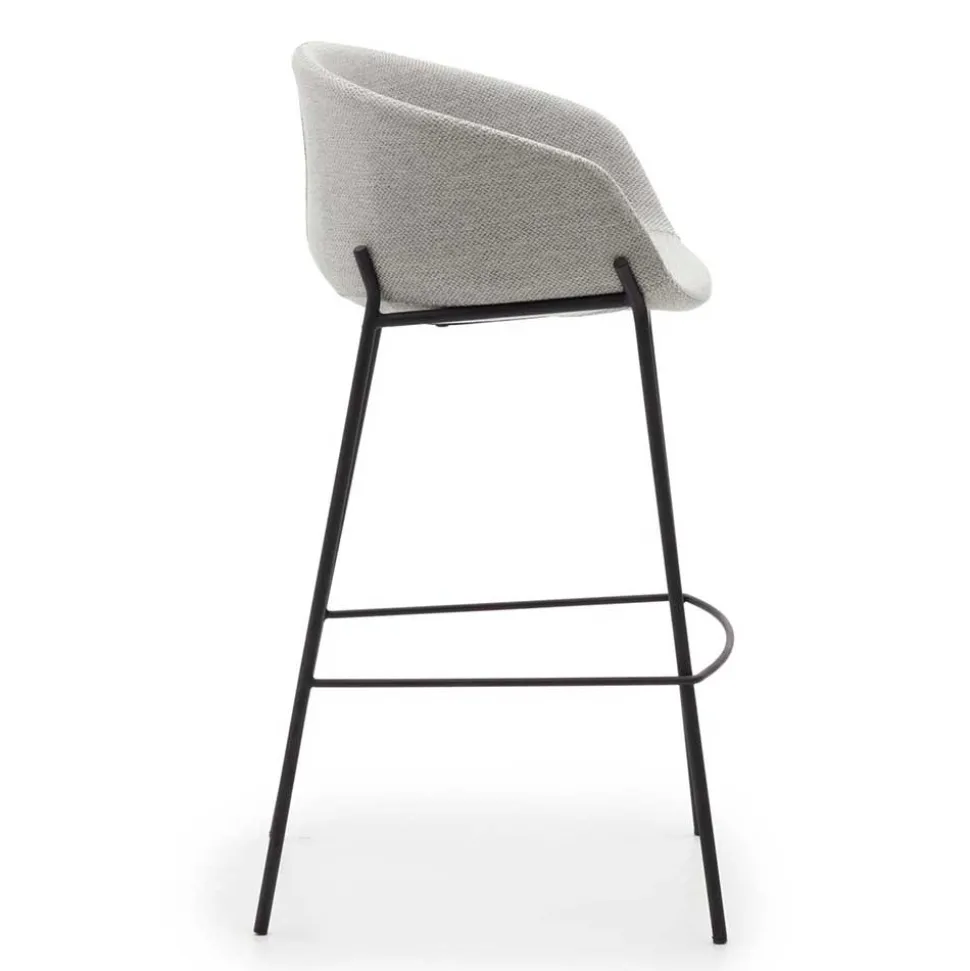 Stoff Barstuhl Set mit 75 cm Sitzhöhe - Garcia (2er Set)