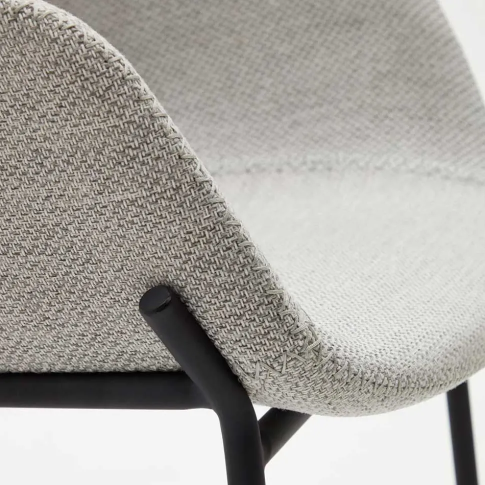 Stoff Barstuhl Set mit 75 cm Sitzhöhe - Garcia (2er Set)