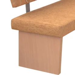 Stoff Eckbank in Braun und Buche Natur - Taranta