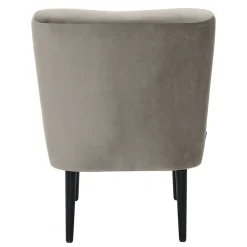 Stoff Sessel ohne Armlehnen in Beigegrau - Filax