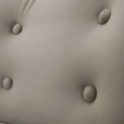 Stoff Sessel ohne Armlehnen in Beigegrau - Filax