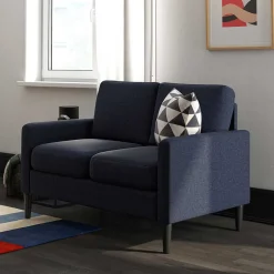 Stoffcouch in Dunkelblau - Normandie