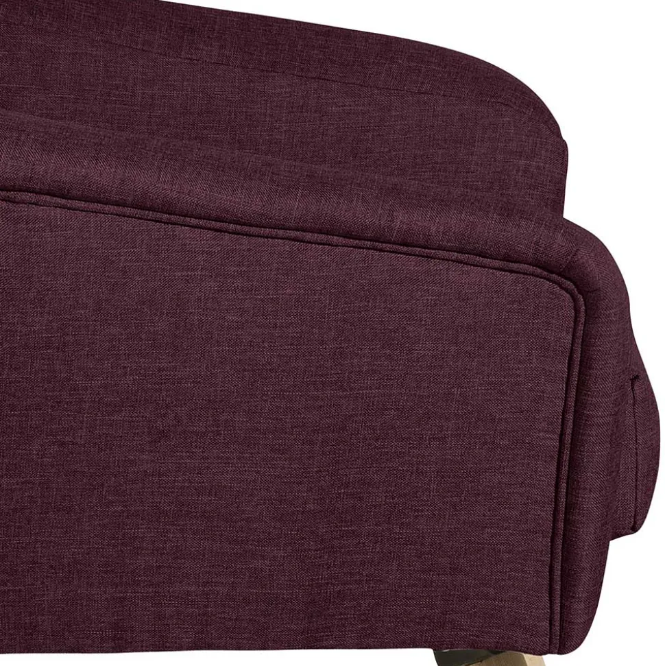 Stoffsessel in Bordeaux Rot - Holdin