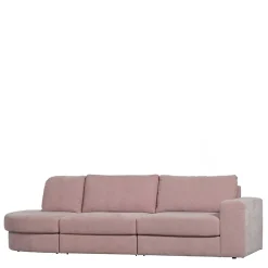 Stoffsofa mit Armlehne rechts in Rosa - Jilatov