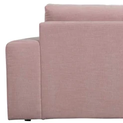 Stoffsofa mit Armlehne rechts in Rosa - Jilatov