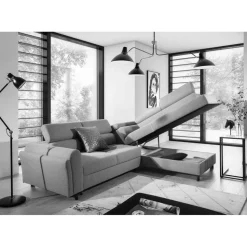 Strukturstoff Polsterecke in Beige - Jimis