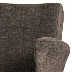 Strukturstoff Sessel in Graubraun - Lorenaru