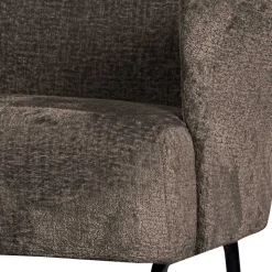 Strukturstoff Sessel in Graubraun - Lorenaru