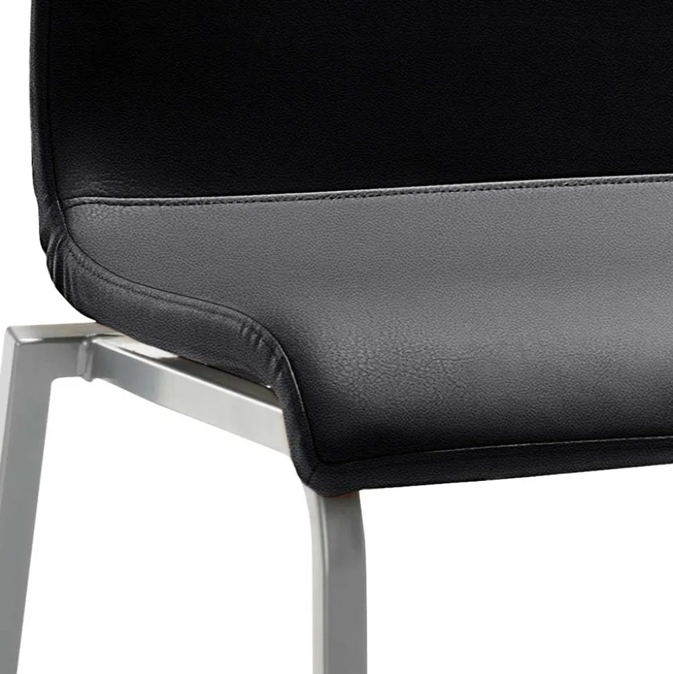 Stuhl in Anthrazit Microfaser - Coestraga