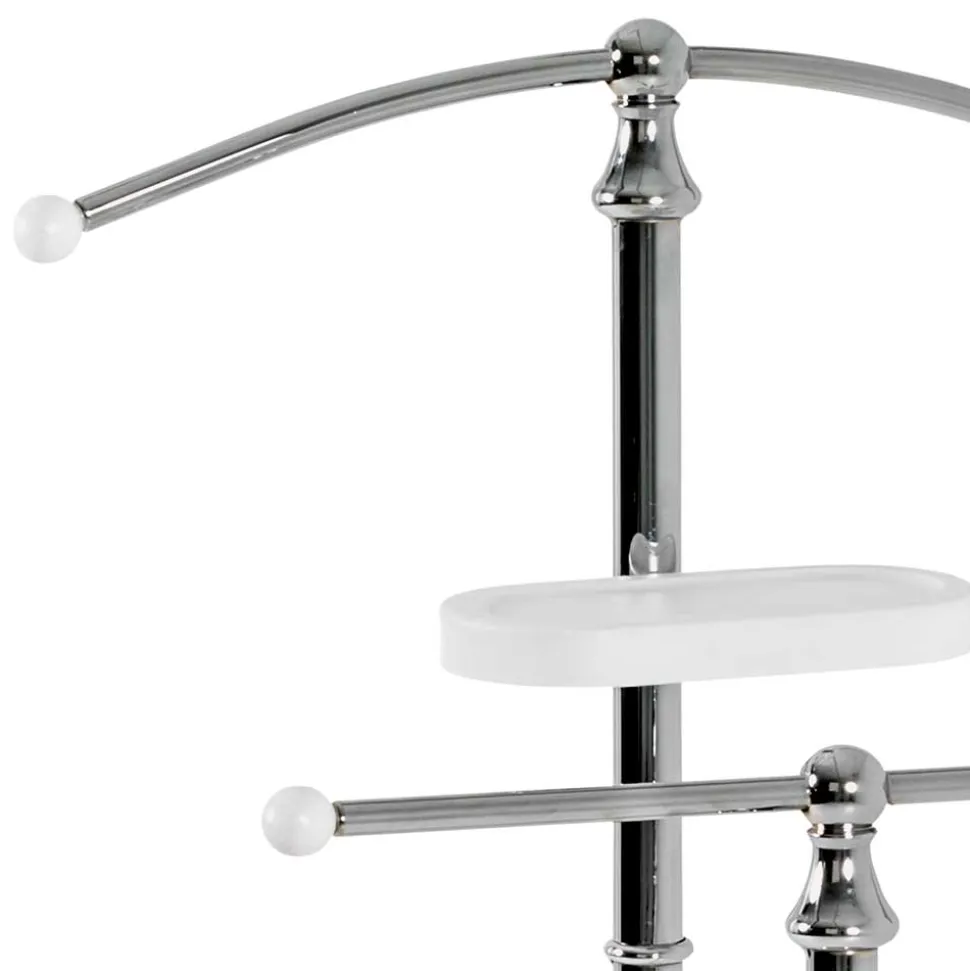 Stummer Diener in Chromfarben & Weiß - Contessa