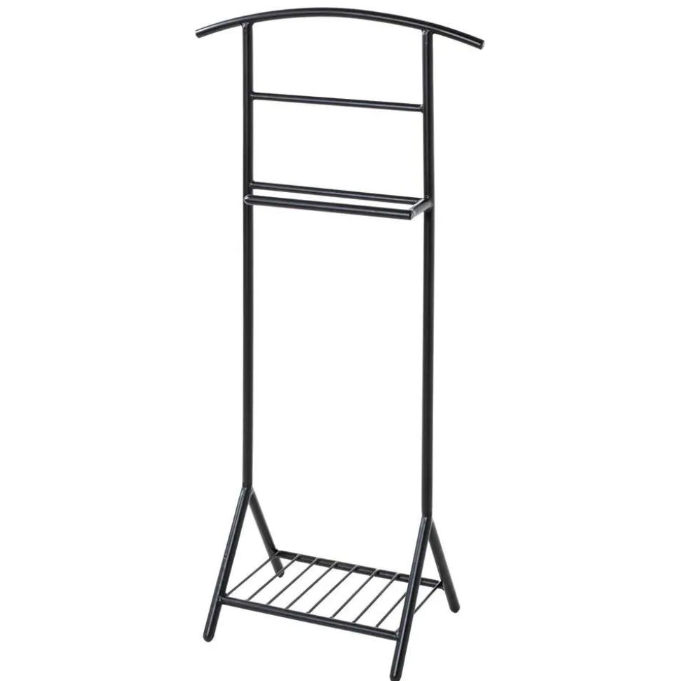 Stummer Diener mit Ablage in Schwarz - Spanola