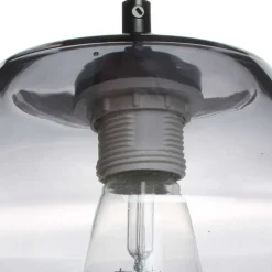 Stylische Pendelleuchte aus grauem Glas - Italo