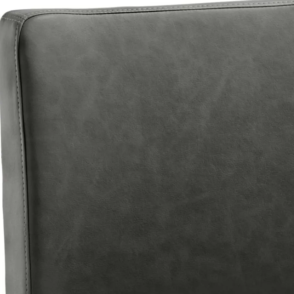 Stylischer Barstuhl in Schwarzgrau Kunstleder - Wroniko