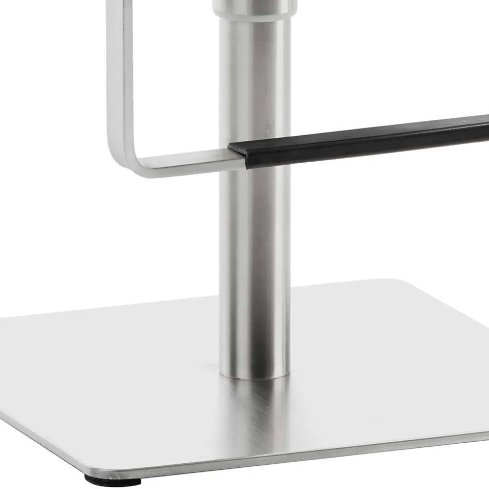 Stylischer Barstuhl in Schwarzgrau Kunstleder - Wroniko