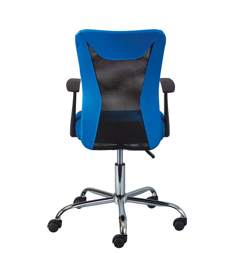 Stylischer Bürosessel in Blau & Schwarz - Klever