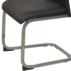 Säulentisch & Schwingstühle Kombi - Bogna (fünfteilig)