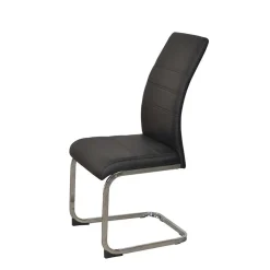 Säulentisch & Schwingstühle Kombi - Bogna (fünfteilig)