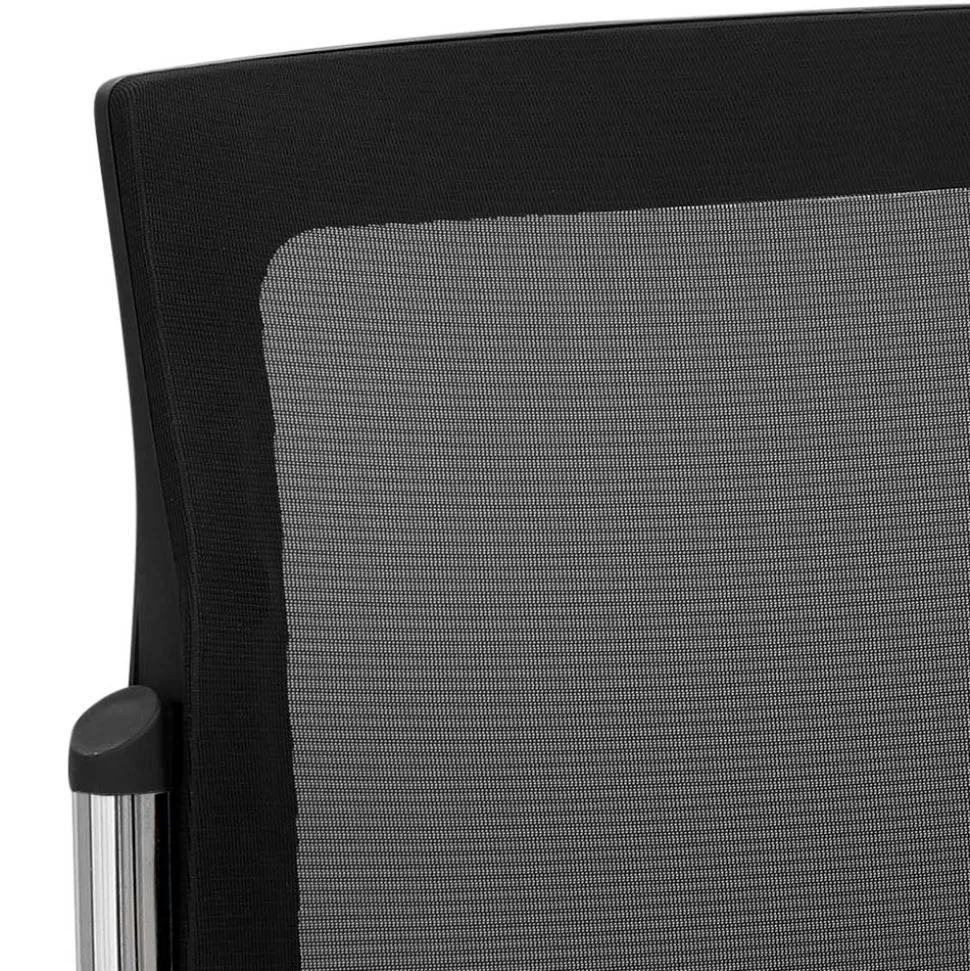 Swing Stapelstuhl mit Mesh Rücken Schwarz - Castello
