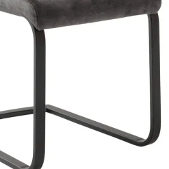 Swingstuhl Quartett in Anthrazit - Amando (4er Set)