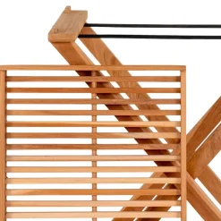 Tablett Tisch aus Teak Massivholz - Muldivian