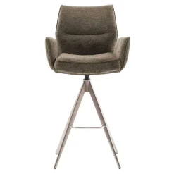 Taschenfederkern-Barstühle mit Armlehnen - Swanda (2er Set)