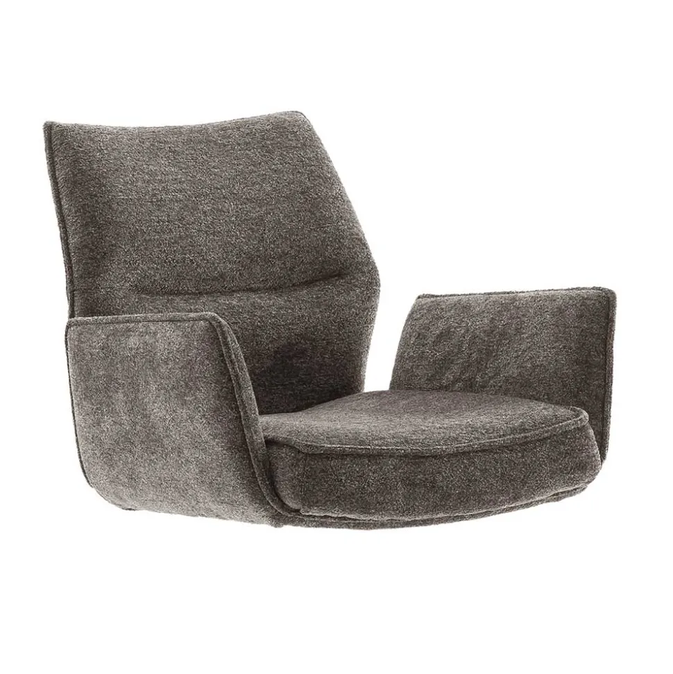 Taschenfederkern-Barstühle mit Armlehnen - Swanda (2er Set)