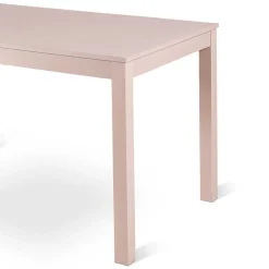 Taupefarbener Esstisch mit 2 Einlegeplatten Bino aus Holz teilmassiv