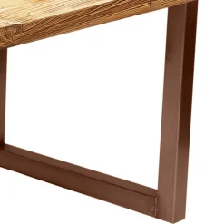 Teak Altholz Tisch mit U-Gestell - Montesa