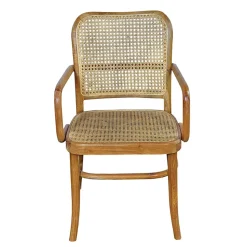 Teak Armlehnenstuhl mit Wiener Geflecht - Crasidio