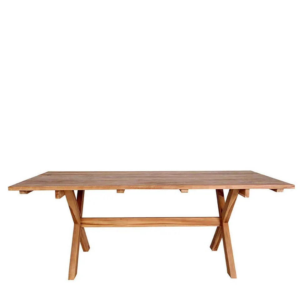 Teak Recyclingholz Esstisch & Stühle - Placer (siebenteilig)