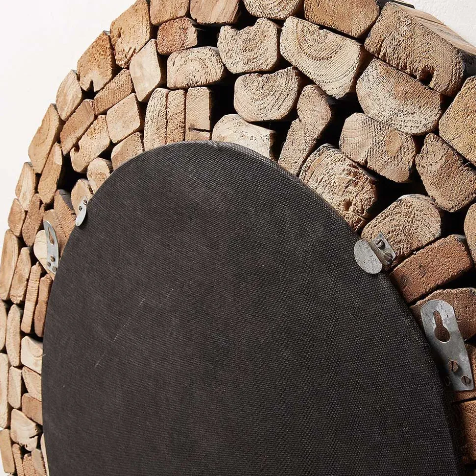 Teak Spiegel Polcadaz mit Mosaik Holz Rahmen