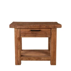 Teak Telefontisch Ragista aus Recyclingholz massiv