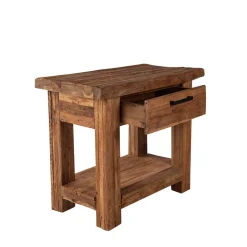 Teak Telefontisch Ragista aus Recyclingholz massiv