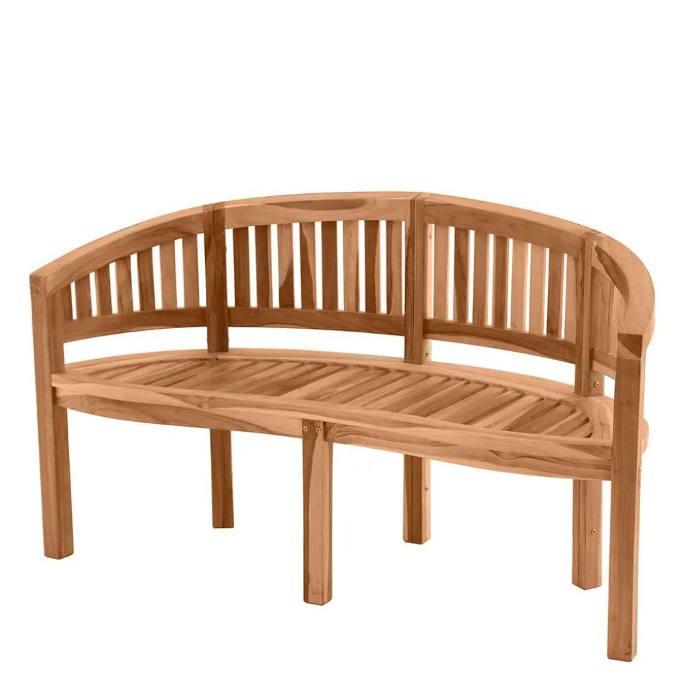 Teakholz Bananenbank für Garten 150x86x61 - Klahuma