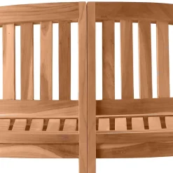 Teakholz Bananenbank für Garten 150x86x61 - Klahuma