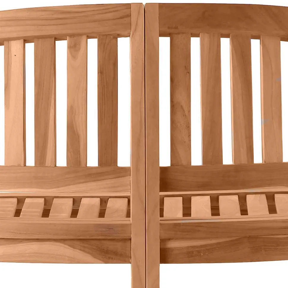 Teakholz Bananenbank für Garten 150x86x61 - Klahuma