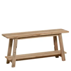 Teakholz Bank mit Ablageboden - Romitella