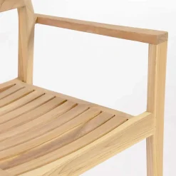 Teakholz Gartenstühle naturbelassen - Ginhopa (6er Set)