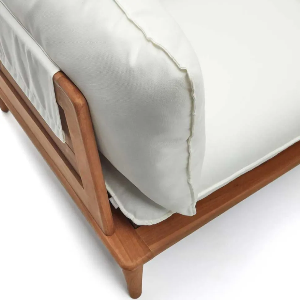 Teakholz Lounge modular & 2 Couchtische - Palm (sechsteilig)