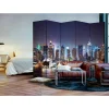 5-teiliger Paravent NYC bei Nacht - Brisco
