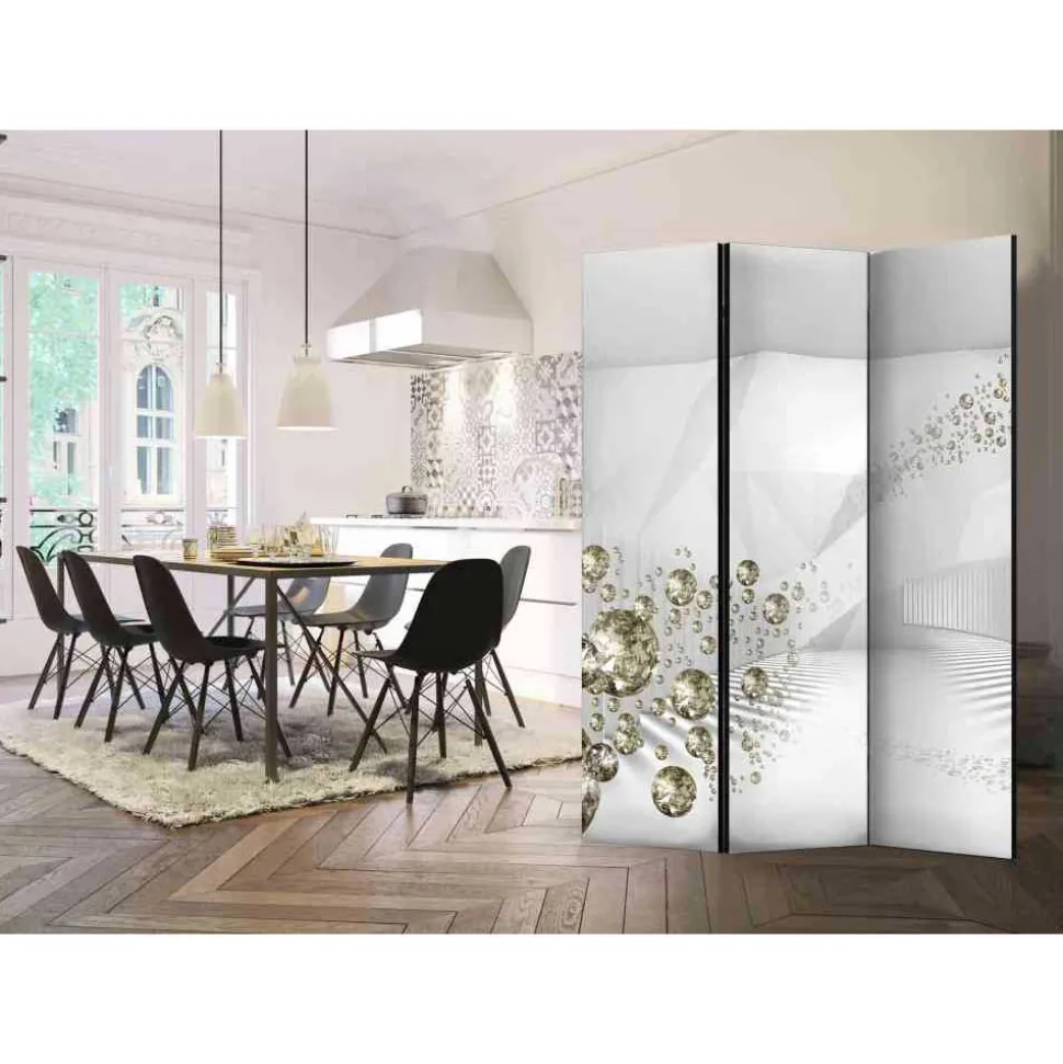 3-teiliger Wandschirm mit Druck Motiv - Kasrinco