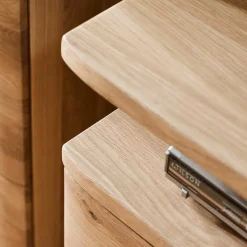 Teilmassive Wohnkombination in Eiche - Crokas (vierteilig)