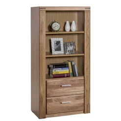 Teilmassive Wohnzimmermöbel aus Wildeiche - Maila (vierteilig)