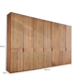 Teilmassiver Schlafzimmerschrank - 216 cm hoch - Murray