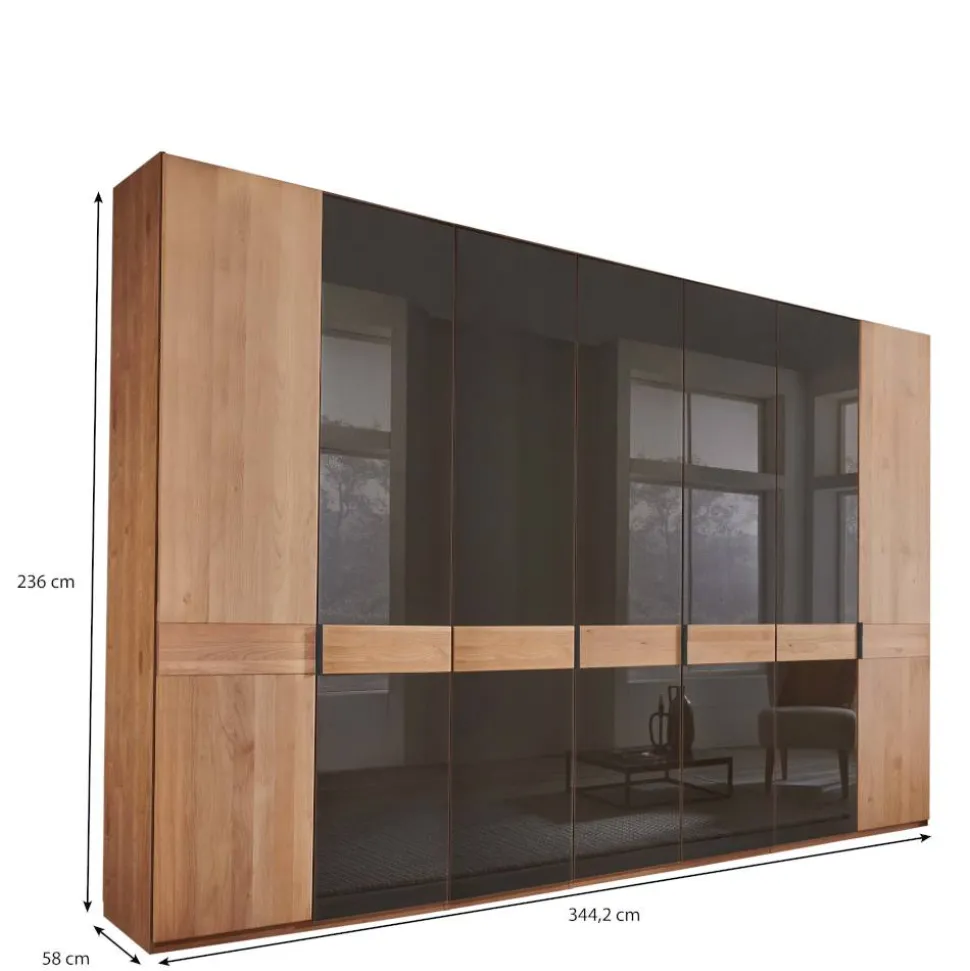 Teilmassiver Schrank mit sieben Türen - Hung