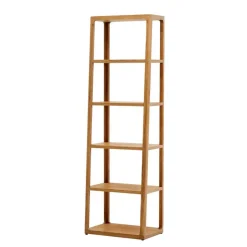 Teilmassives Regal mit fünf offenen Fächern - Mercana