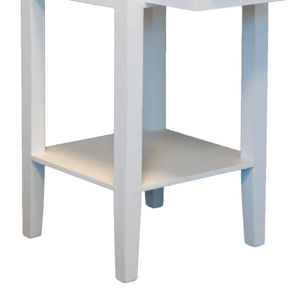 Telefontisch Diamona in Weiß