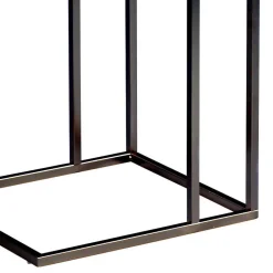 Telefontisch mit Holzplatte Kernbuche Lowes & Metallgestell Schwarz