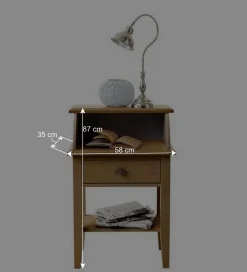 Telefontisch Piatra aus Kiefer teilmassiv