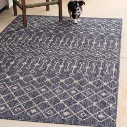 Teppich für Balkon und Terrasse in Grau Beige - Arturo